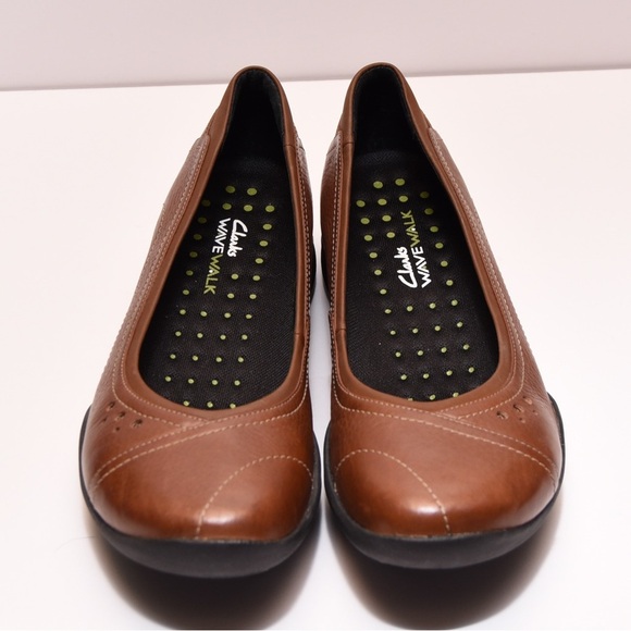 Clark’s leather flats women’s wave walk size 7B - Picture 3 of 8